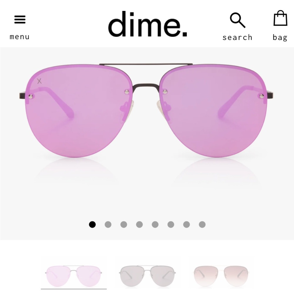 Dime Women’s Pink Mirror Aviator